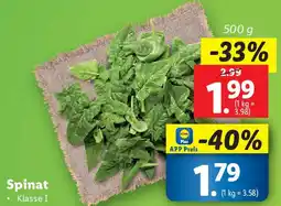 Lidl Spinat Angebot