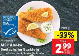 Lidl MSC Alaska Seelachs im Backteig Angebot