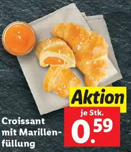 Lidl Croissant mit Marillen- füllung Angebot