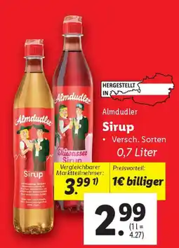 Lidl Almdudler Sirup Angebot