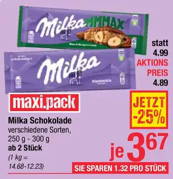 Maximarkt Milka Schokolade Angebot