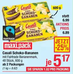 Maximarkt Casali Schoko-Bananen Angebot