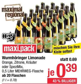 Maximarkt Wurmhöringer Limonade Angebot