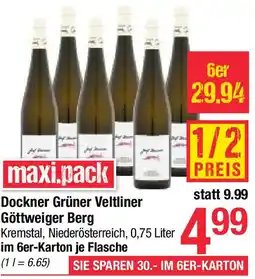 Maximarkt Dockner Grüner Veltliner Göttweiger Berg Angebot