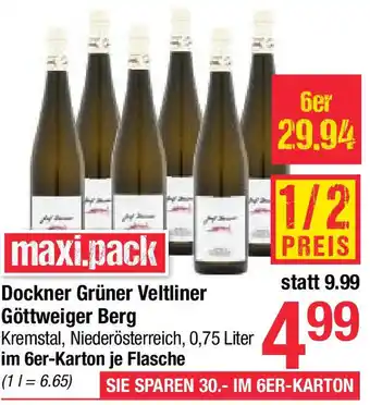 Maximarkt Dockner Grüner Veltliner Göttweiger Berg Angebot