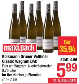 Maximarkt Kolkmann Grüner Veltliner Classic Wagram DAC Angebot