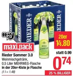 Maximarkt Rieder Sommer 3.0 Angebot