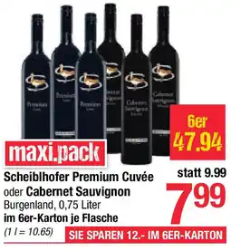 Maximarkt Scheiblhofer Premium Cuvée oder Cabernet Sauvignon Angebot