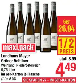 Maximarkt Landhaus Mayer Grüner Veltliner Angebot