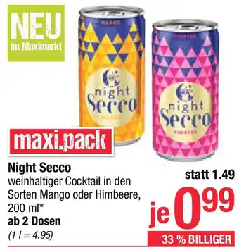 Maximarkt Night Secco Angebot