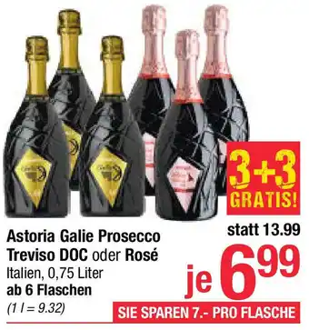 Maximarkt Astoria Galie Prosecco Treviso DOC oder Rosé Italien Angebot