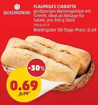 PENNY Flaumiges ciabatta Angebot