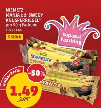 PENNY Niemetz manja od. swedy knusperriegel Angebot