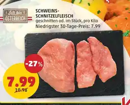 PENNY Schweins-schnitzelfleisch Angebot