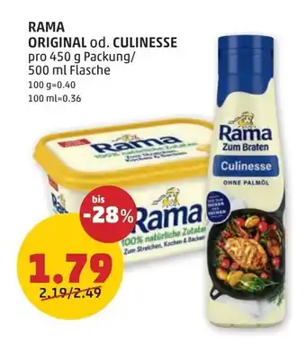 PENNY Rama original od. culinesse Angebot