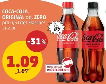 PENNY Coca-cola original od. zero Angebot