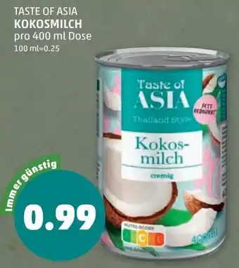 PENNY Taste of asia kokosmilch Angebot