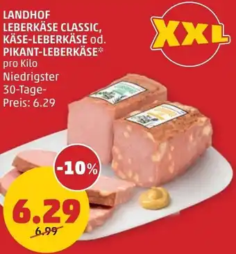 PENNY leberkase classic, käse-leberkäse od. pikant-leberkäse Angebot