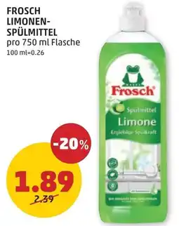 PENNY Frosch limonen- spülmittel Angebot