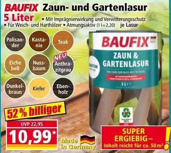 Norma BAUFIX Zaun- und Gartenlasur Angebot