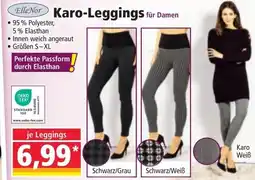 Norma Elle Nor Karo-Leggings für Damen Angebot