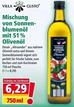 Norma Mischung von Sonnen- blumenöl mit 51% Olivenöl Angebot