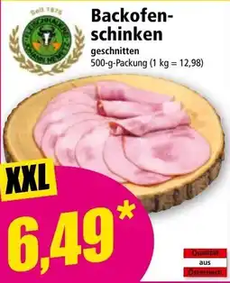 Norma Backofen- schinken Angebot