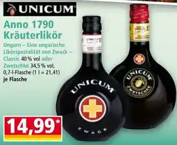 Norma Anno 1790 Kräuterlikör Angebot