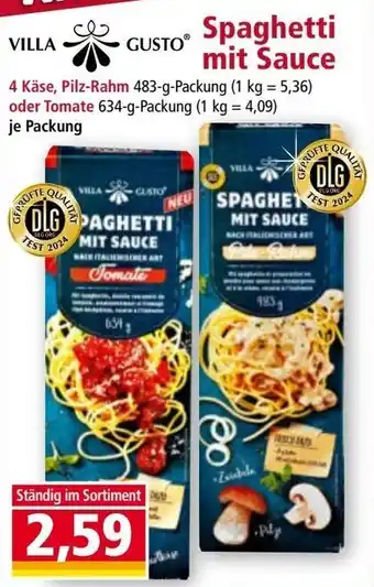 Norma Spaghetti mit Sauce Angebot