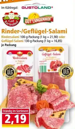 Norma Rinder-/Geflügel-Salami Angebot