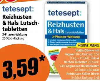 Norma Reizhusten & Hals Lutsch- tabletten Angebot