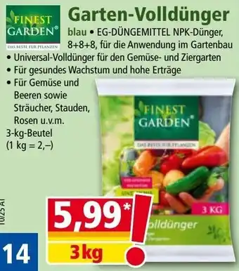 Norma Garten-Volldünger Angebot