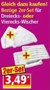 Norma Bezüge 2er-Set für Dreiecks- oder Vierecks-Wischer Angebot