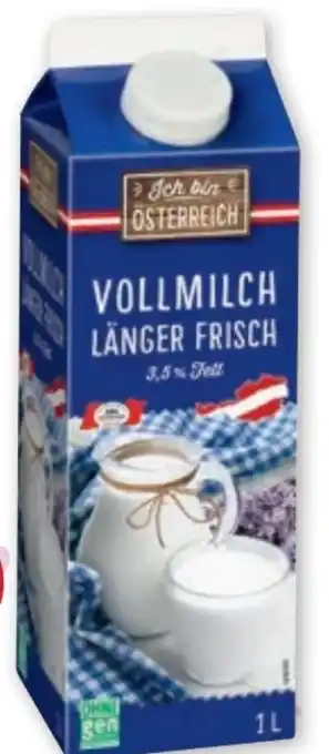 PENNY Ich bin Österreich Vollmilch Länger Frisch Angebot