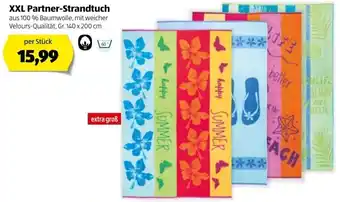 Hofer XXL Partner Strandtuch 140x200cm Angebot