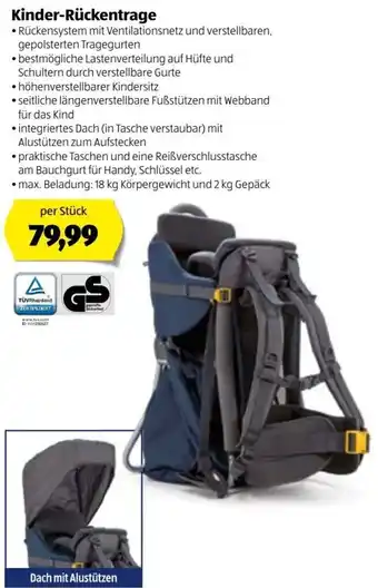 Hofer Kinder Rückentrage Angebot