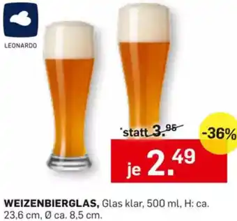 Möbel Ludwig Weizenbierglas Angebot