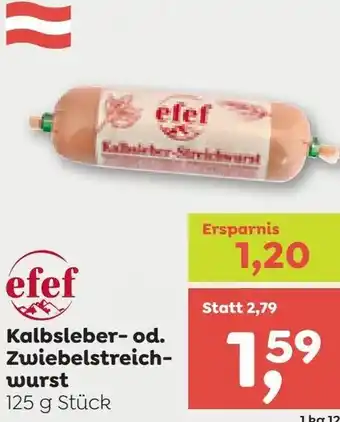 ADEG Kalbsleber- od. Zwiebelstreich- wurst Angebot