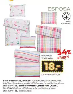 XXXLutz Satin-Bettwäsche Blumen Angebot