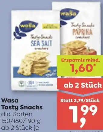 ADEG Wasa Tasty Snacks Angebot