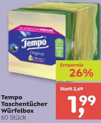 ADEG Taschentücher Würfelbox Angebot