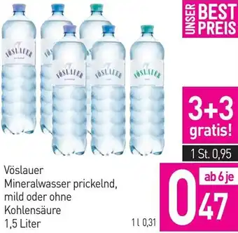 Sutterlüty Mineralwasser prickelnd, mild oder ohne Kohlensäure Angebot