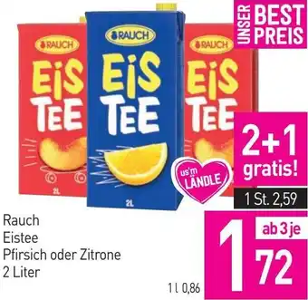 Sutterlüty Eistee Pfirsich oder Zitrone Angebot