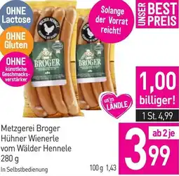 Sutterlüty Hühner Wienerle vom Wälder Hennele Angebot