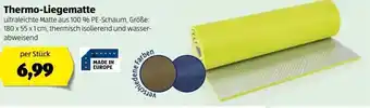 Hofer Thermo Liegematte 180x55x1 cm Angebot