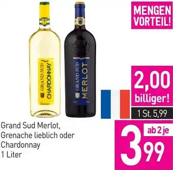 Sutterlüty Grand Sud Merlot, Grenache lieblich oder Chardonnay Angebot