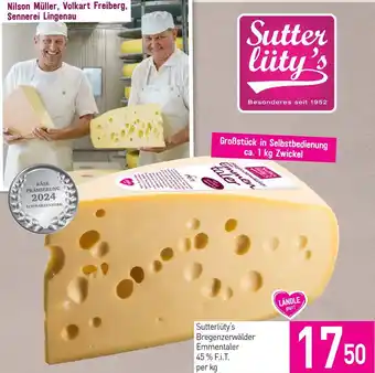 Sutterlüty Bregenzerwälder Emmentaler Angebot