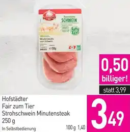 Sutterlüty Strohschwein Minutensteak Angebot