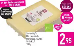 Sutterlüty Bio Heumilch Bergkäse würzig Angebot