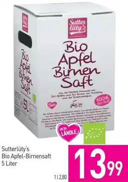 Sutterlüty Bio Apfel-Birnensaft Angebot